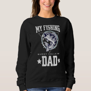 Sudadera Hombres Mi Buda Pescador Me Llama Papá Padres Día 