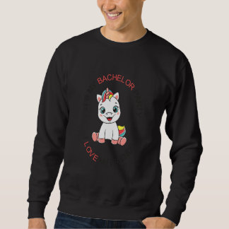 Sudadera Hombres Mi despedida de soltero lindo unicornio fi
