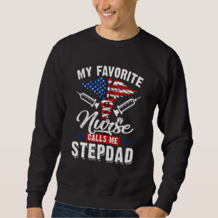 Sudadera Hombres Mi enfermera favorita me llama Stepdad Pat