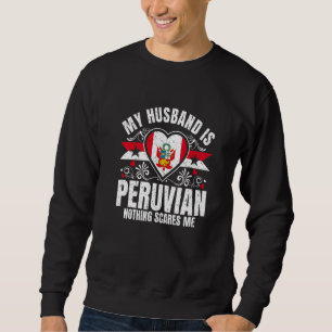 Sudadera Hombres Mi Esposo Es Bandera De Orgullo Peruano Ro