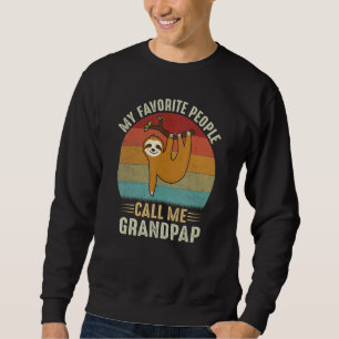Sudadera Hombres Mi gente favorita me llama abuelo Cute Slo