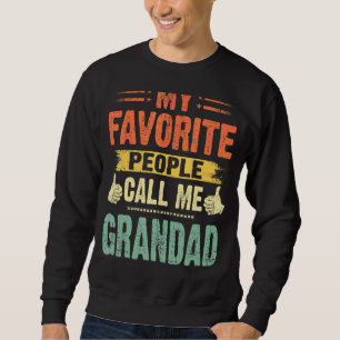 Sudadera Hombres Mi Gente Favorita Me Llama Grandad Vintage