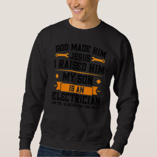 Sudadera Hombres Mi Hijo Es Un Padre Electrista.