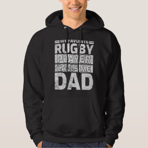 Sudadera Hombres Mi Jugador De Rugby Me Llama Dad Vintage R