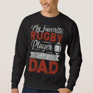 Sudadera Hombres Mi Jugador De Rugby Me Llama Papá Rugby
