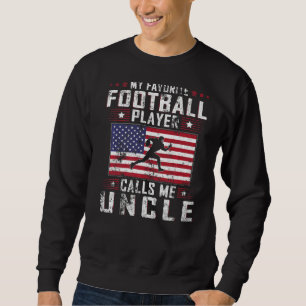 Sudadera Hombres Mi jugador favorito de fútbol me llama tío