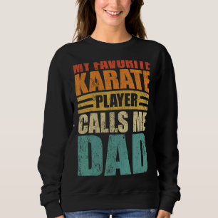 Sudadera Hombres Mi jugador favorito de karate me llama pap