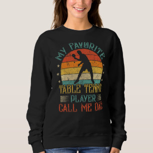 Sudadera Hombres Mi Jugador Favorito De Tenis De Mesa Lláma