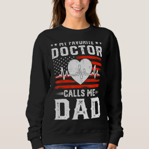 Sudadera Hombres, mi Médica favorito me llama bandera estad