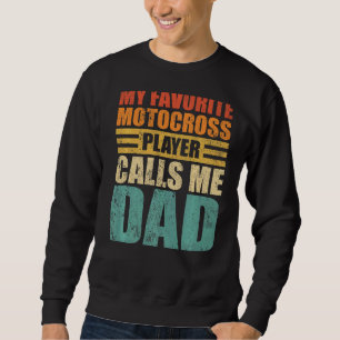 Sudadera Hombres Mi Motocross jugador favorito me llama pap