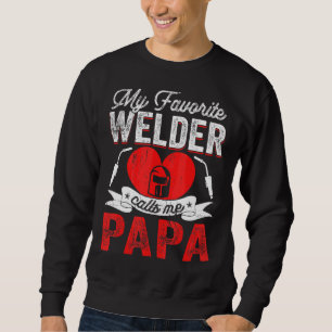 Sudadera Hombres, mi soldado favorito me llama papá soldand