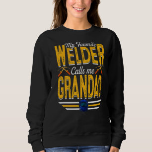 Sudadera Hombres Mi Soldador Favorito Me Llama Grandad Sold