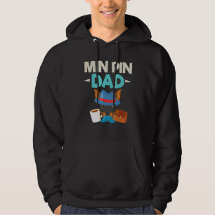Sudadera Hombres Min Pin Papá Bigote Sombrero Perro Hombr