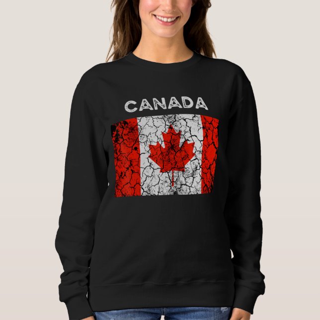 Sudadera Hombres mujeres con la bandera de Canadá (Anverso)