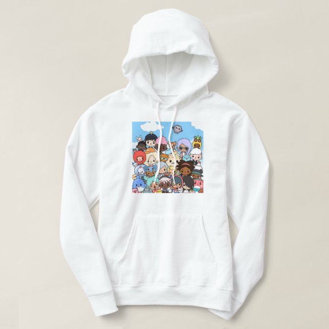 Sudadera Hombres Mujeres Toca Infantil Boca Gráfica Amigabl (Diseño del anverso)