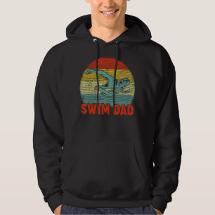 Sudadera Hombres Nadar Papá Nadar Deportes Vintage Natación