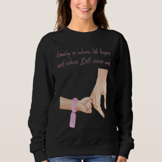 Sudadera Hombres Nuevo Padre De Un Chica Manteniendo Las Ma