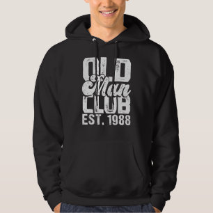 Sudadera Hombres Old Man Club Est 1988 Humor Ciudadano Mayo