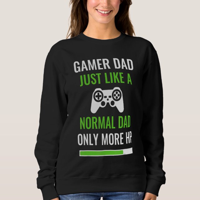 Sudadera Hombres Padre Gamer Dad Gaming Controller Fun (Anverso)