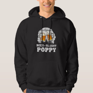 Sudadera Hombres Padres Día Cerveza Bebida de amapola brill