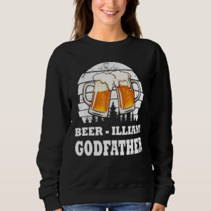 Sudadera Hombres Padres Día Cerveza Ibrillante Padrino Bebi