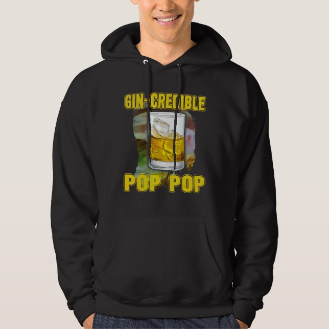 Sudadera Hombres Padres Día Gin Credibile Pop Bebe (Anverso)