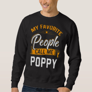 Sudadera Hombres Padres Día Mi Gente Favorita Me Llama Ador