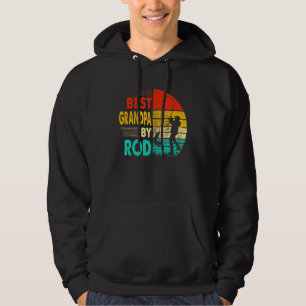 Sudadera Hombres Padres Día Pescador Mejor Abuelo De Rod Fi