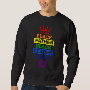 Sudadera Hombres Padres Negros Leaderblack King Lgbt Dad