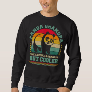 Sudadera Hombres Panda Vintage Panda Día del Abuelo