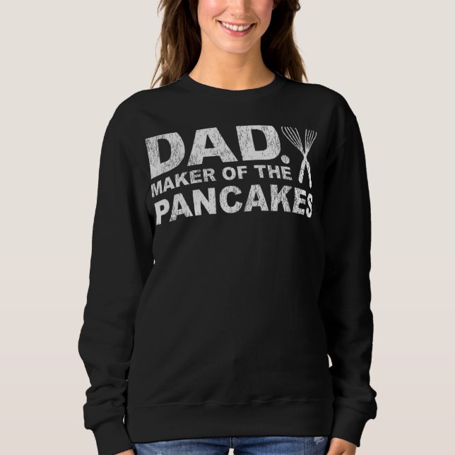 Sudadera Hombres Panqueque Papá Fabricante De Los Panqueque (Anverso)