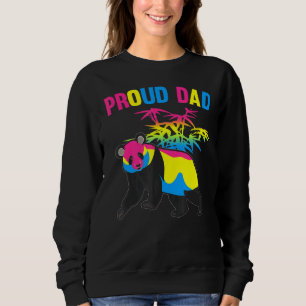 Sudadera Hombres Pansexual Dad Panda Lgbtq Pansexuality Fla