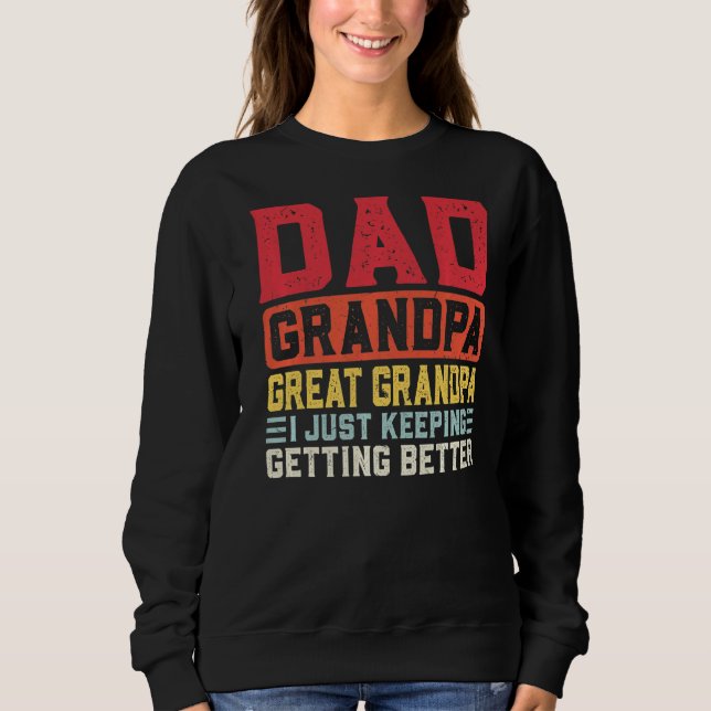 Sudadera Hombres Papá Abuelo Gran Abuelo (Anverso)