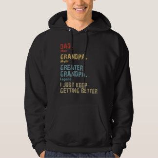 Sudadera Hombres Papá Abuelo Gran Abuelo Mejor Día del Padr