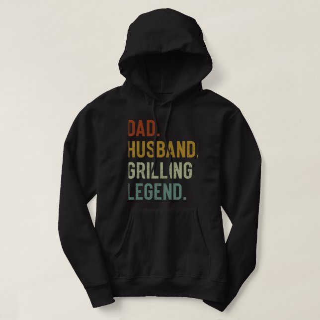 Sudadera Hombres Papá BBQ Funny Gritando el Día de los Padr (Diseño del anverso)