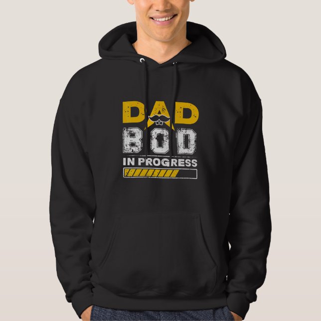 Sudadera Hombres Papá Bod En Progreso (Anverso)