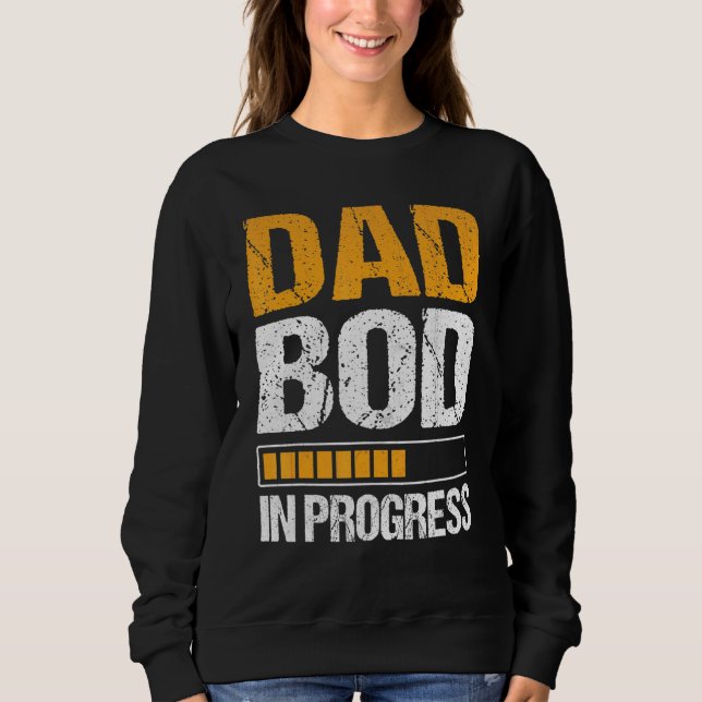 Sudadera Hombres Papá Bod En Progreso (Anverso)