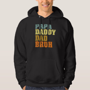 Sudadera Hombres Papa Daddy Dad Bruh Que ama a los niños F