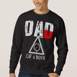 Sudadera Hombres Papá De 2 Niños Padre O Abuelo De 2 Niños 