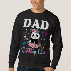 Sudadera Hombres Papá De La Chica De Cumpleaños Panda Bear 