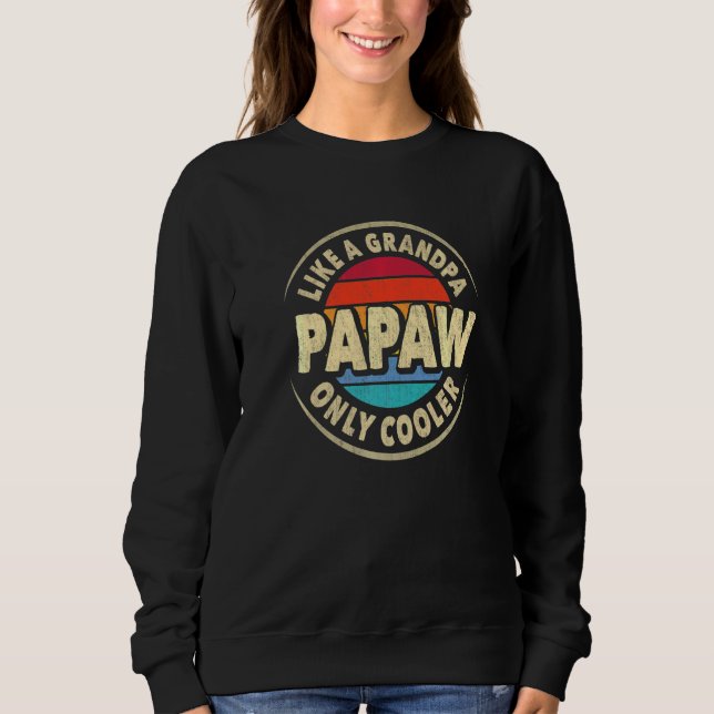 Sudadera Hombres Papaw Definición Como Un Abuelo Sólo Refri (Anverso)