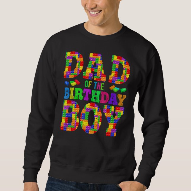 Sudadera Hombres Papi De Los Bloques De Construcción De Bir (Anverso)
