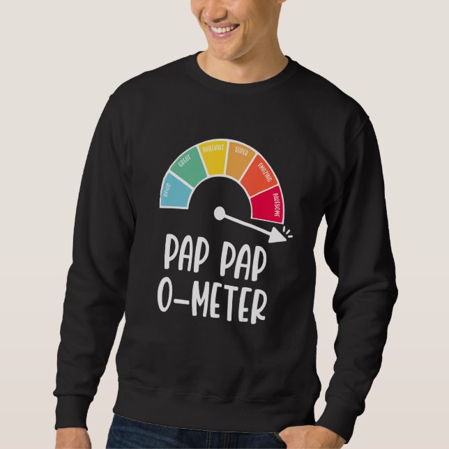 Sudadera Hombres Para Padres Día Pap Pap O Meter Lleno De A (Anverso)