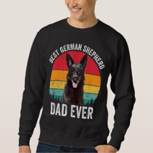 Sudadera Hombres Pastor Alemán Negro Padre Dueño de Perro V