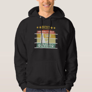 Sudadera Hombres Perro Vintage Mejor Husky Padre Siberiano