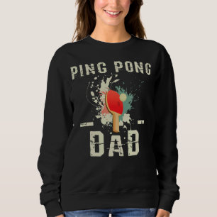 Sudadera Hombres Ping Pong Dad Día del Tenis Padre