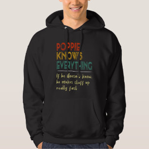 Sudadera Hombres Poppie Sabe Todo Lo Que Los Padres Retro V