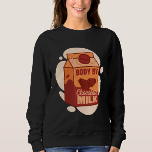 Sudadera Hombres Por Hinchas De Choco De Leche De Chocolate