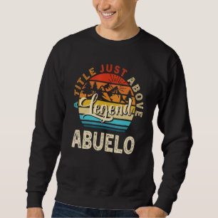 Sudadera Hombres Por Padres Día Abuelo Título Justo Encima 