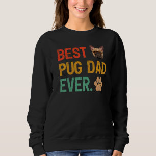 Sudadera Hombres Pug Dog Mejor Papá Pug Día del Padre